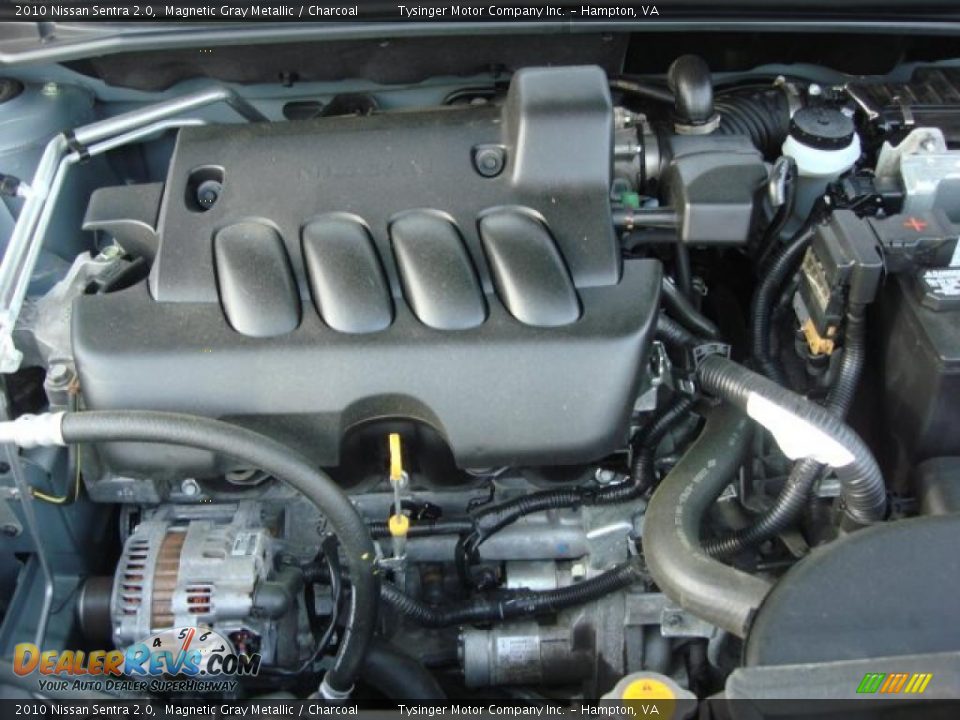 2010 Nissan Sentra 2.0 Magnetic Gray Metallic / Charcoal Photo #16