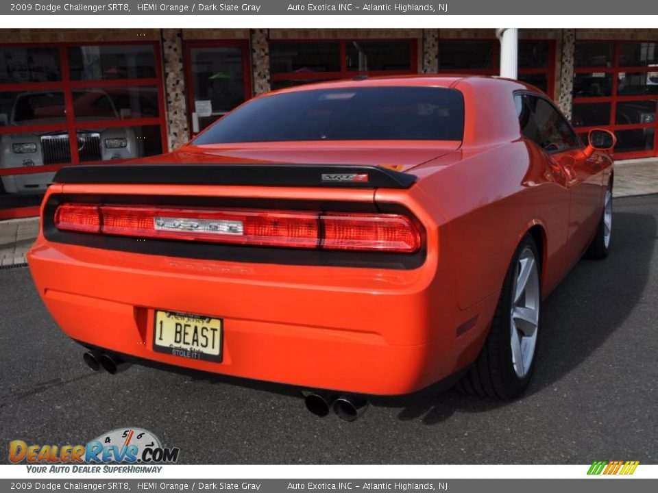 2009 Dodge Challenger SRT8 HEMI Orange / Dark Slate Gray Photo #10