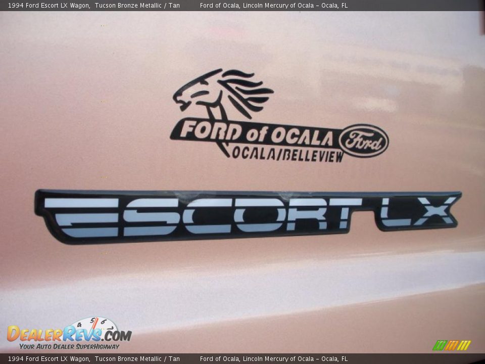 1994 Ford Escort LX Wagon Tucson Bronze Metallic / Tan Photo #9