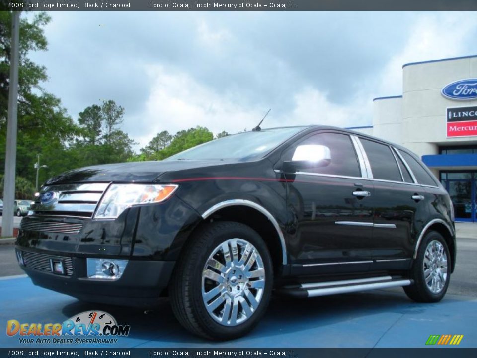 2008 Ford Edge Limited Black / Charcoal Photo #1