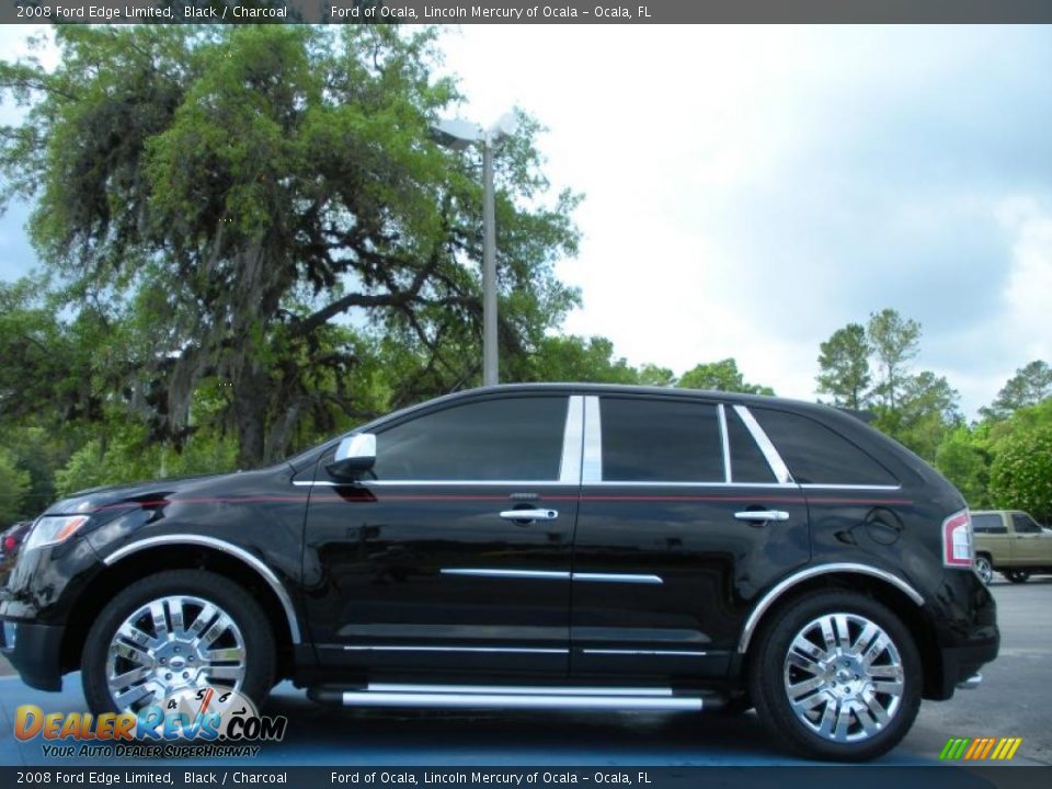 2008 Ford Edge Limited Black / Charcoal Photo #2