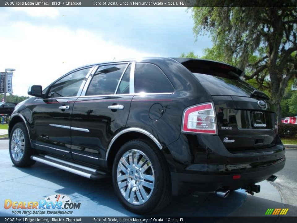 2008 Ford Edge Limited Black / Charcoal Photo #3
