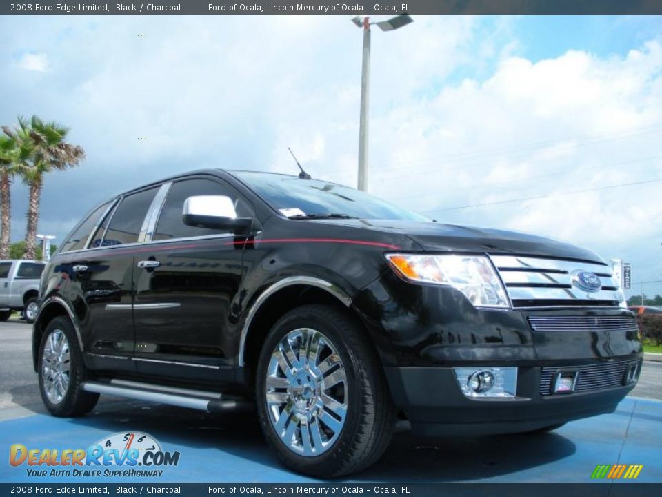 2008 Ford Edge Limited Black / Charcoal Photo #7