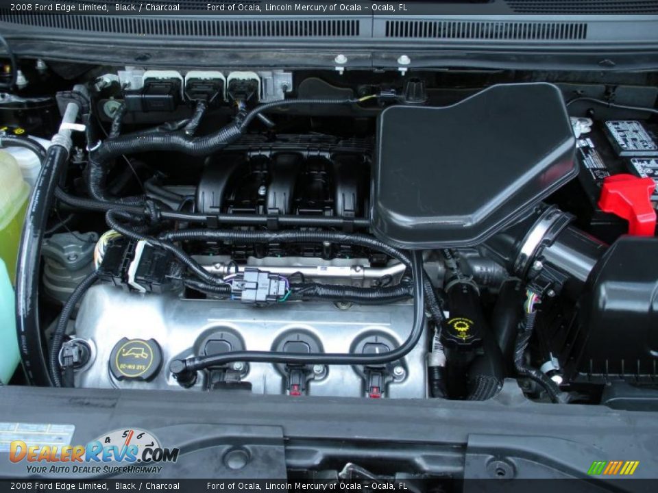 2008 Ford Edge Limited Black / Charcoal Photo #24
