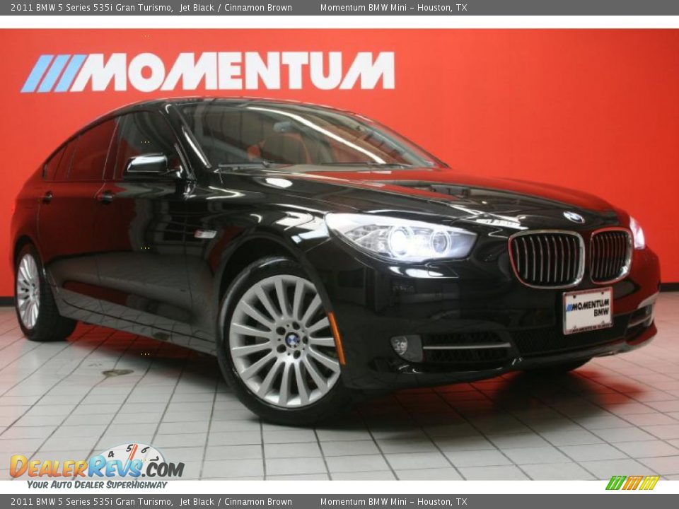 2011 BMW 5 Series 535i Gran Turismo Jet Black / Cinnamon Brown Photo #1