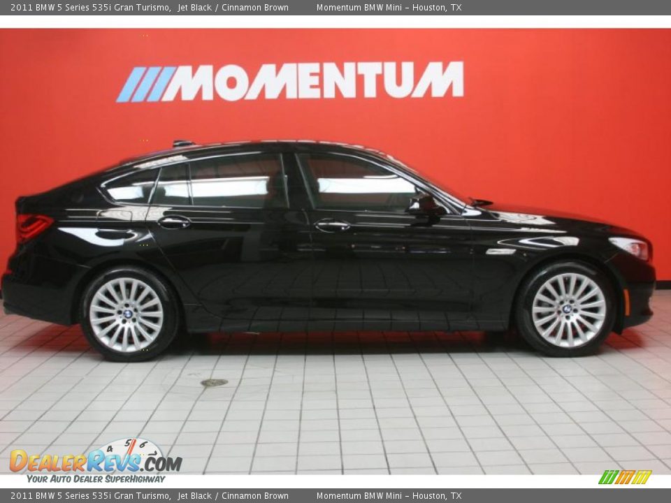 2011 BMW 5 Series 535i Gran Turismo Jet Black / Cinnamon Brown Photo #4