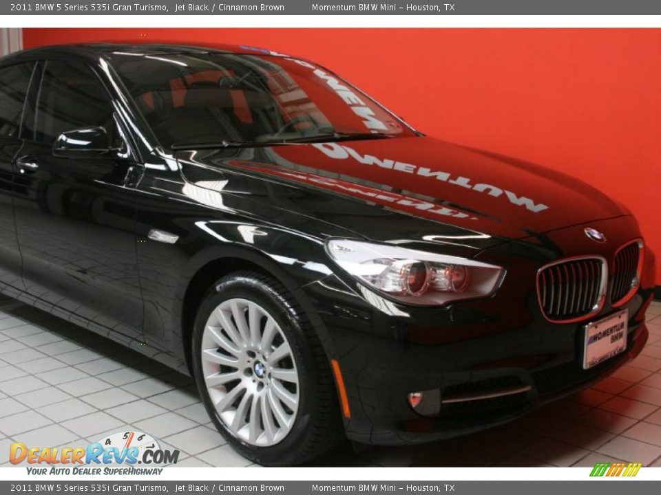 2011 BMW 5 Series 535i Gran Turismo Jet Black / Cinnamon Brown Photo #10