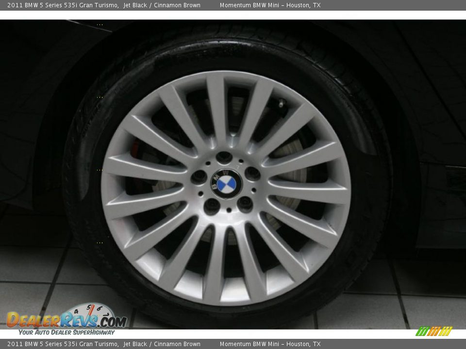 2011 BMW 5 Series 535i Gran Turismo Jet Black / Cinnamon Brown Photo #12