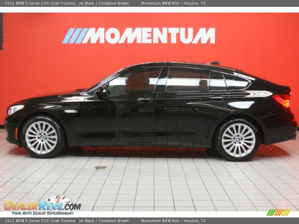 2011 BMW 5 Series 535i Gran Turismo Jet Black / Cinnamon Brown Photo #15