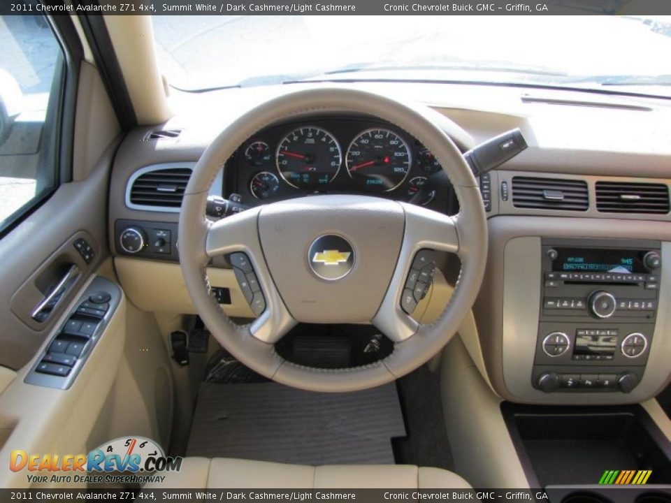 2011 Chevrolet Avalanche Z71 4x4 Summit White / Dark Cashmere/Light Cashmere Photo #14