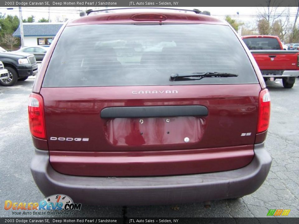 Deep Molten Red Pearl 2003 Dodge Caravan SE Photo #5