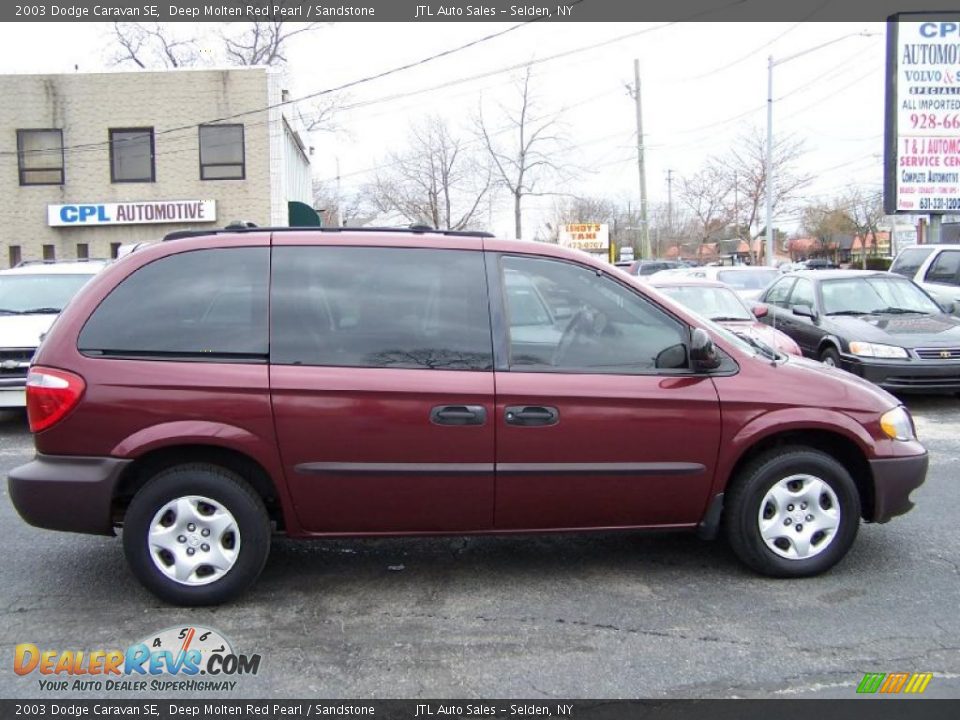 2003 Dodge Caravan SE Deep Molten Red Pearl / Sandstone Photo #7
