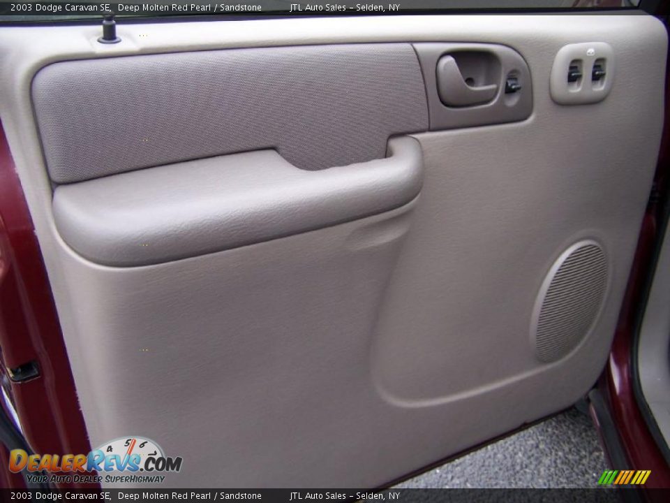 2003 Dodge Caravan SE Deep Molten Red Pearl / Sandstone Photo #9