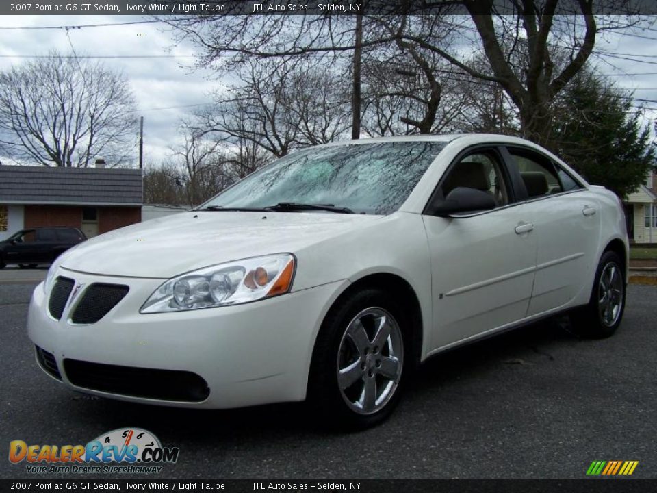 2007 Pontiac G6 GT Sedan Ivory White / Light Taupe Photo #1