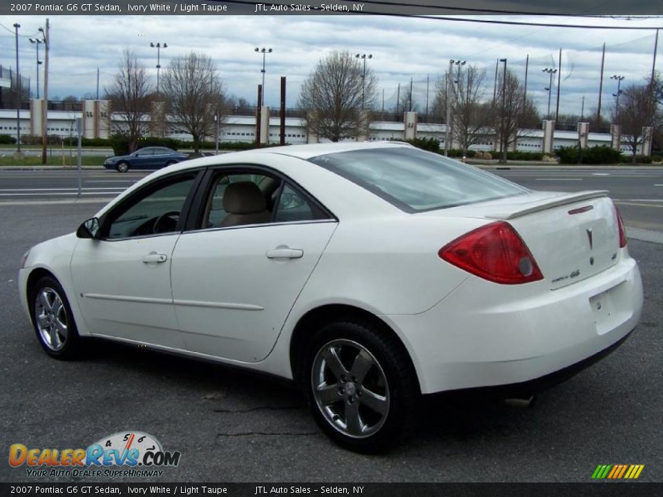 2007 Pontiac G6 GT Sedan Ivory White / Light Taupe Photo #3