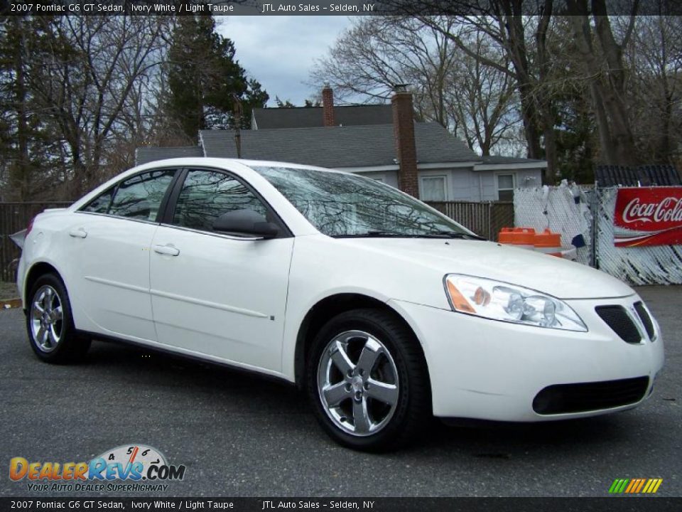 2007 Pontiac G6 GT Sedan Ivory White / Light Taupe Photo #6
