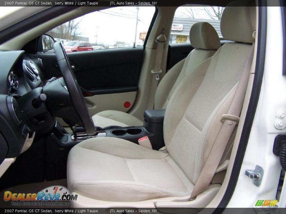 2007 Pontiac G6 GT Sedan Ivory White / Light Taupe Photo #8
