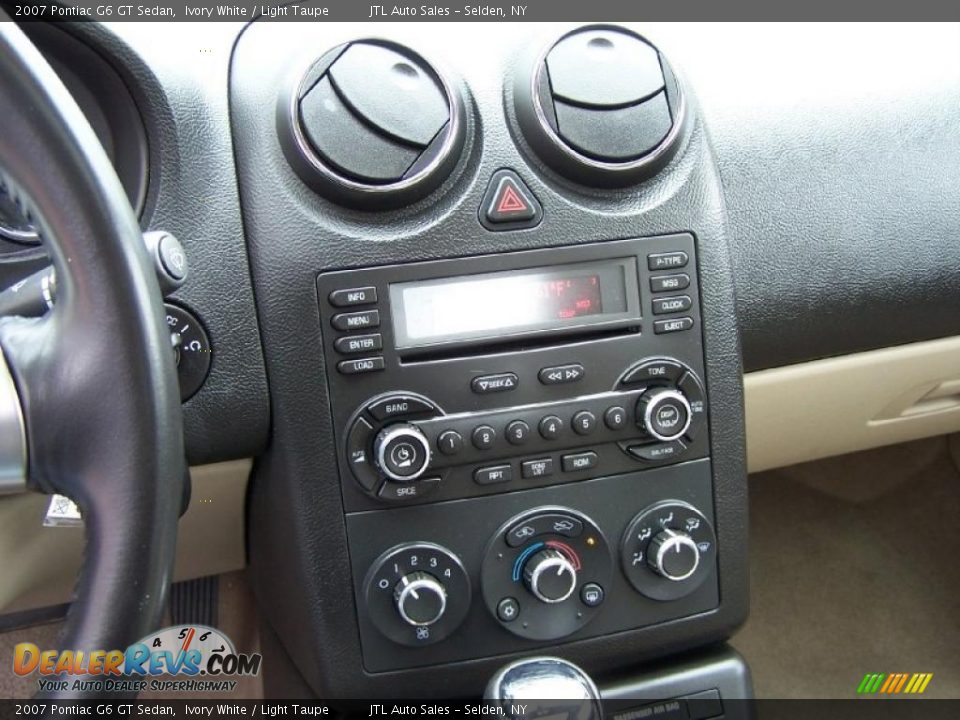 2007 Pontiac G6 GT Sedan Ivory White / Light Taupe Photo #9