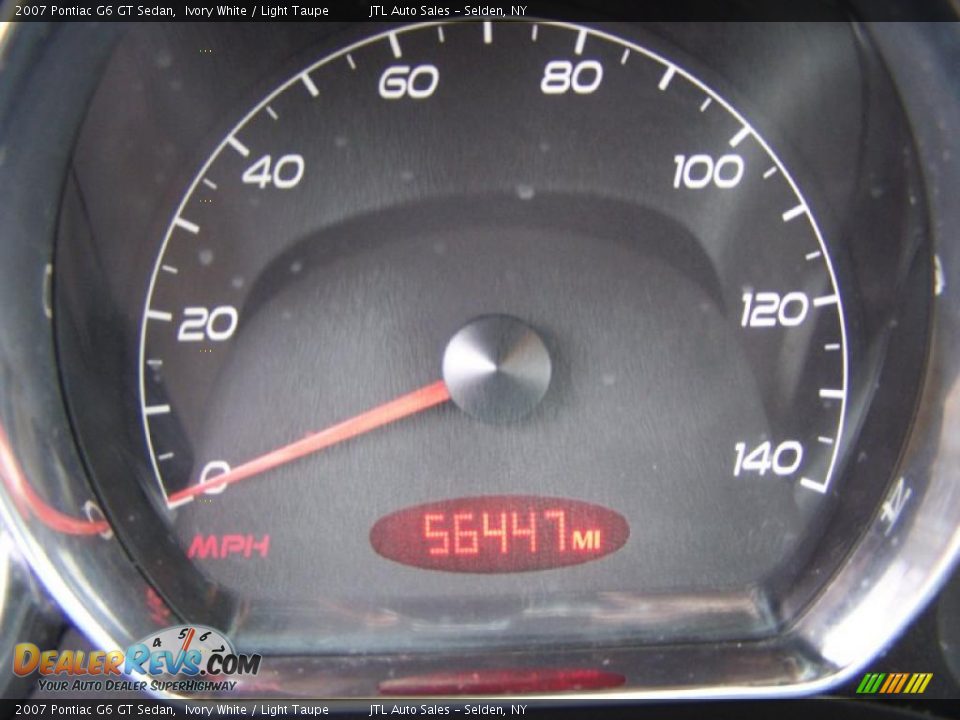 2007 Pontiac G6 GT Sedan Ivory White / Light Taupe Photo #11