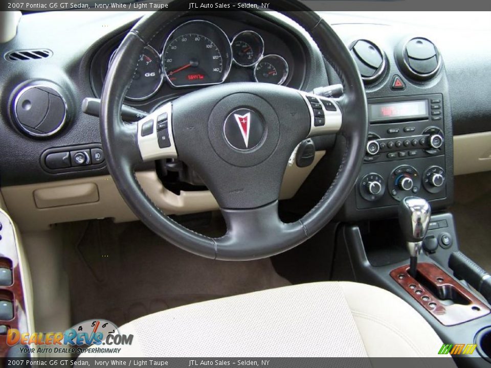 2007 Pontiac G6 GT Sedan Ivory White / Light Taupe Photo #12