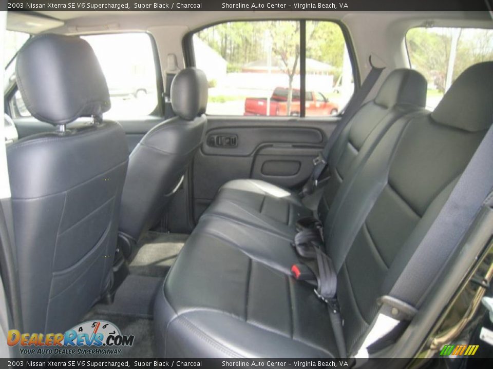 2003 Nissan Xterra SE V6 Supercharged Super Black / Charcoal Photo #9