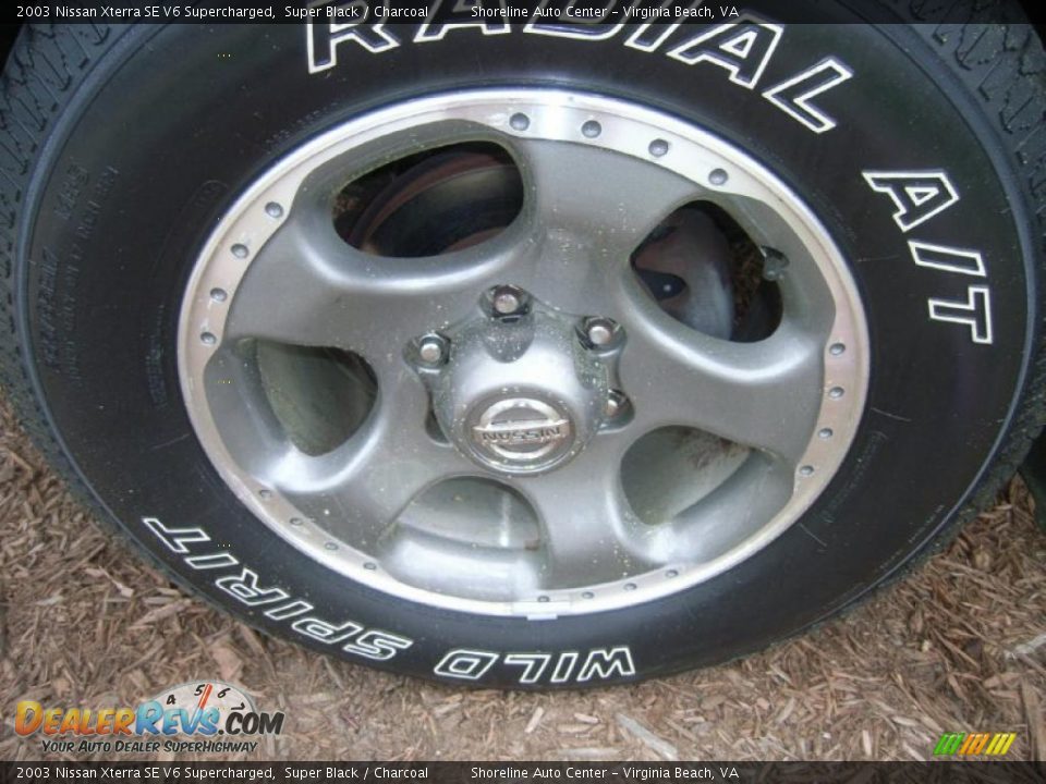 2003 Nissan Xterra SE V6 Supercharged Super Black / Charcoal Photo #24