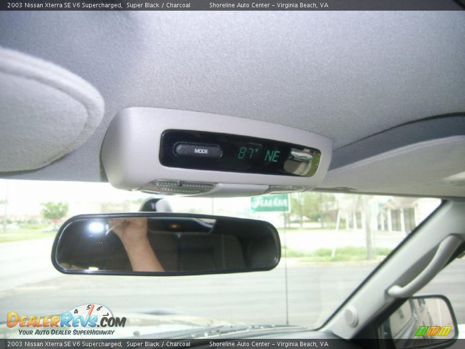 2003 Nissan Xterra SE V6 Supercharged Super Black / Charcoal Photo #25