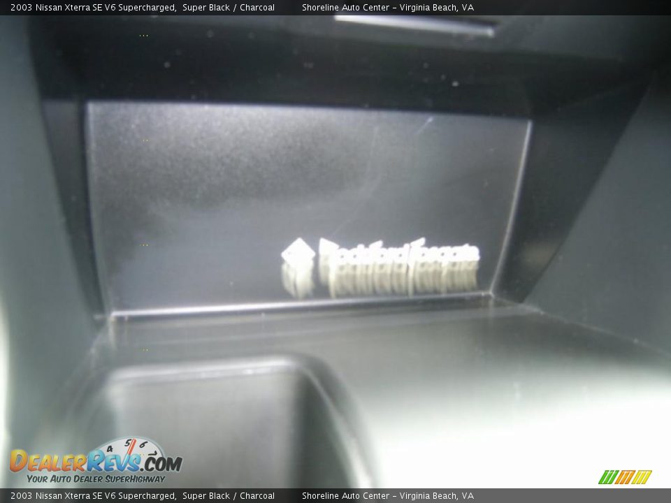 2003 Nissan Xterra SE V6 Supercharged Super Black / Charcoal Photo #26