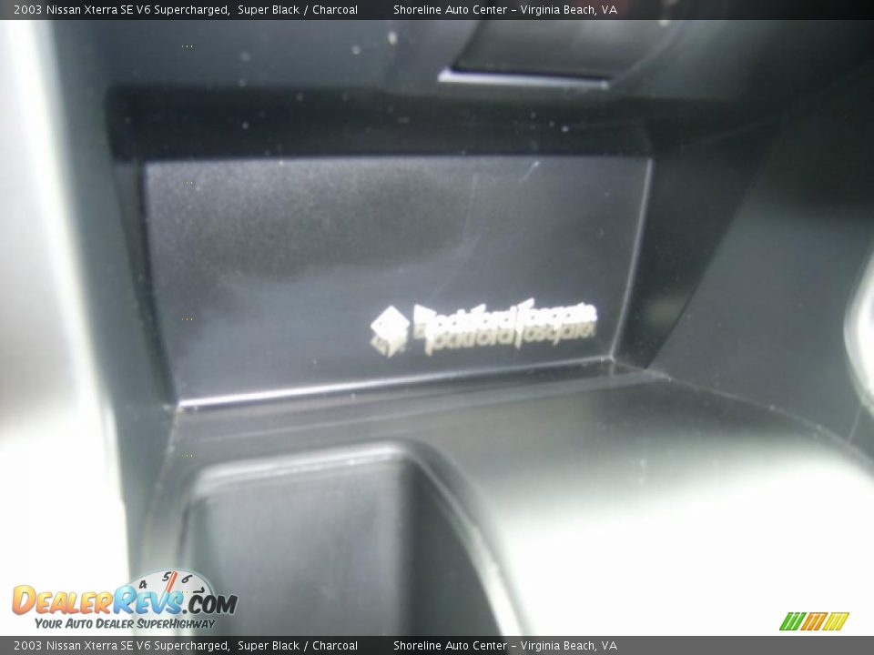 2003 Nissan Xterra SE V6 Supercharged Super Black / Charcoal Photo #27
