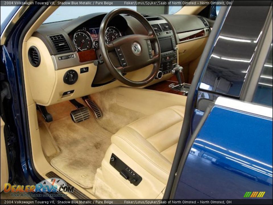 Pure Beige Interior - 2004 Volkswagen Touareg V8 Photo #13