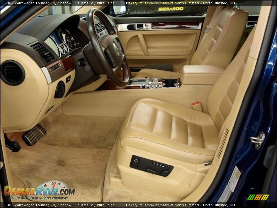 Pure Beige Interior - 2004 Volkswagen Touareg V8 Photo #14