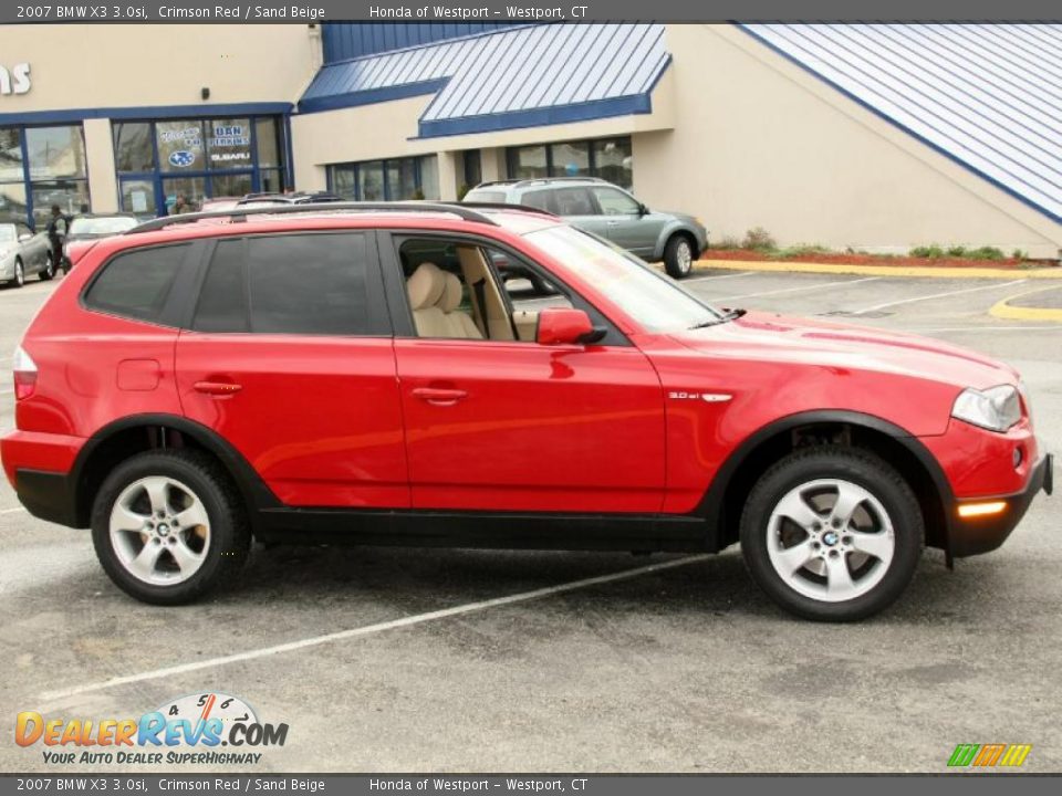 Crimson Red 2007 BMW X3 3.0si Photo #4