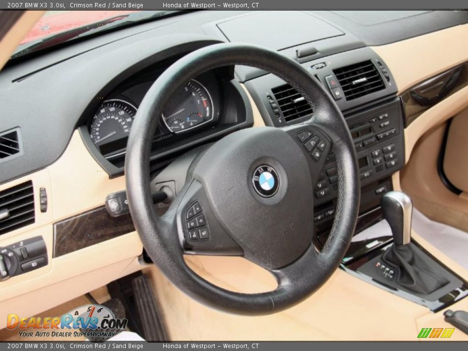 2007 BMW X3 3.0si Steering Wheel Photo #5