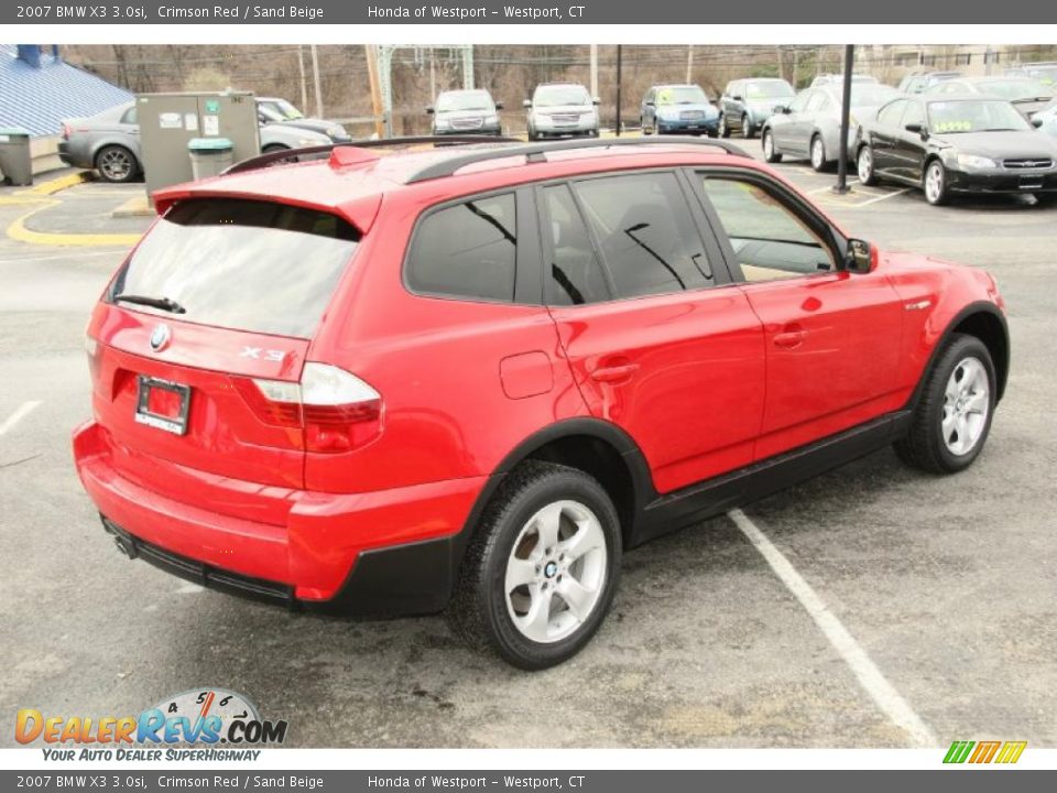 Crimson Red 2007 BMW X3 3.0si Photo #6