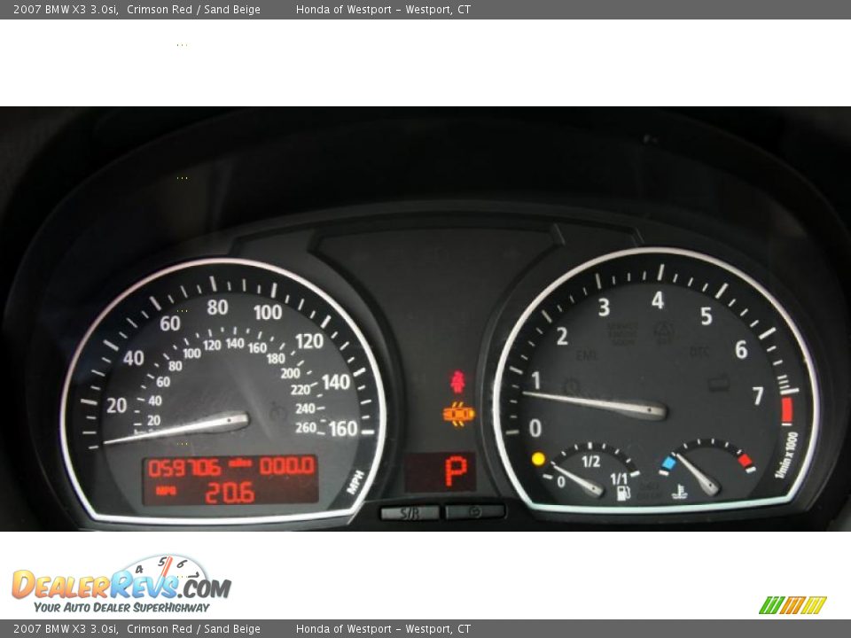 2007 BMW X3 3.0si Gauges Photo #24