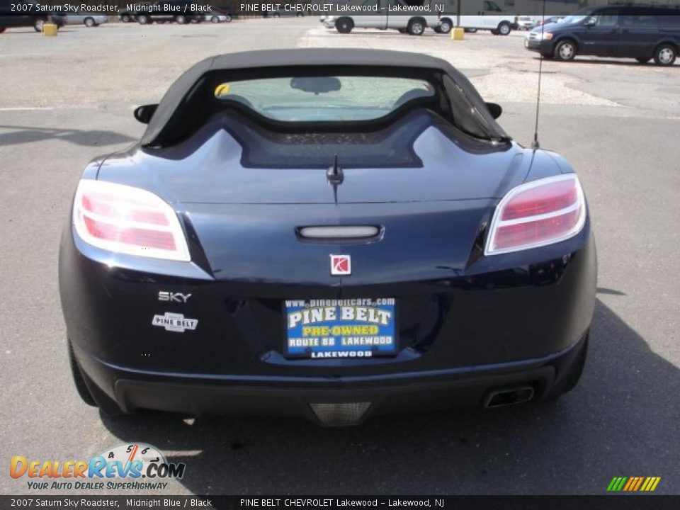 2007 Saturn Sky Roadster Midnight Blue / Black Photo #5