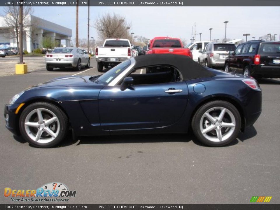 2007 Saturn Sky Roadster Midnight Blue / Black Photo #9