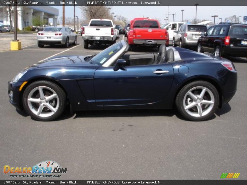 2007 Saturn Sky Roadster Midnight Blue / Black Photo #11