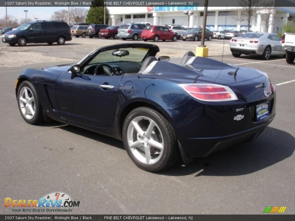 2007 Saturn Sky Roadster Midnight Blue / Black Photo #12