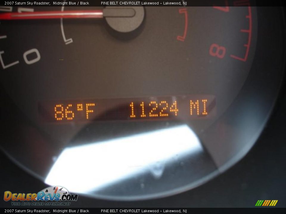 2007 Saturn Sky Roadster Midnight Blue / Black Photo #14