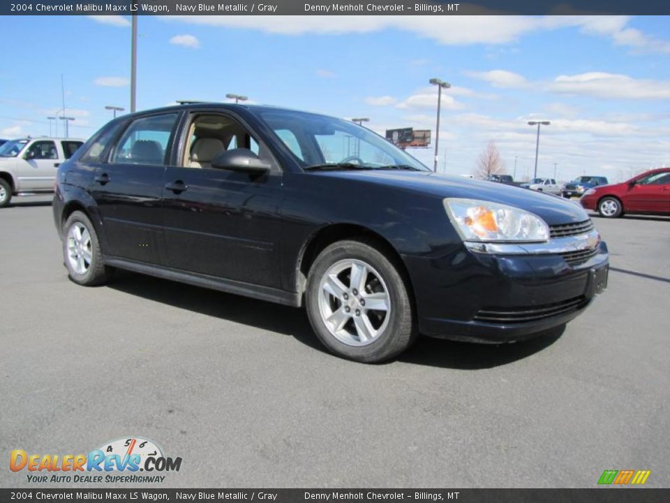 2004 Chevrolet Malibu Maxx LS Wagon Navy Blue Metallic / Gray Photo #4