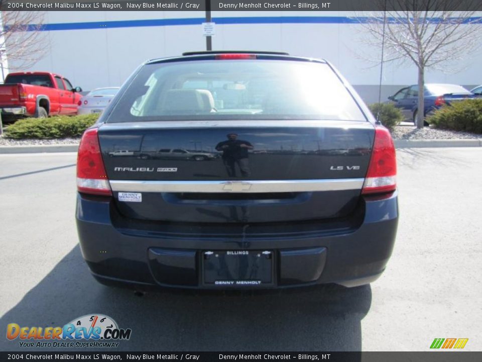 2004 Chevrolet Malibu Maxx LS Wagon Navy Blue Metallic / Gray Photo #7