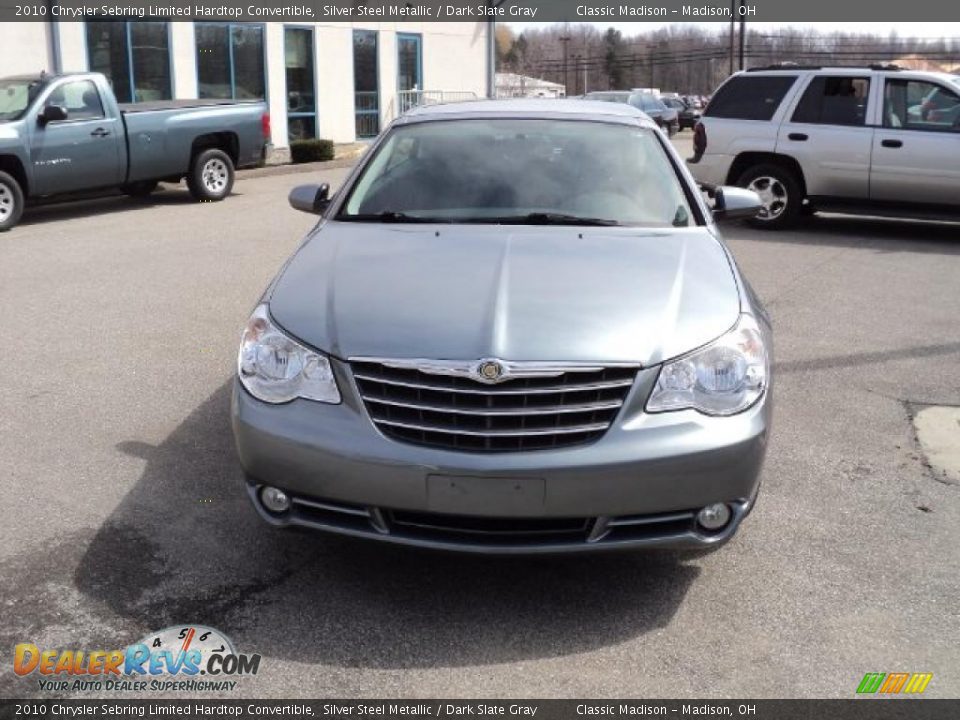 2010 Chrysler Sebring Limited Hardtop Convertible Silver Steel Metallic / Dark Slate Gray Photo #2