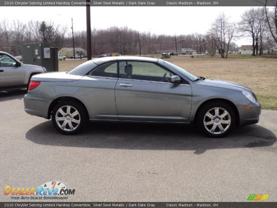 Silver Steel Metallic 2010 Chrysler Sebring Limited Hardtop Convertible Photo #4