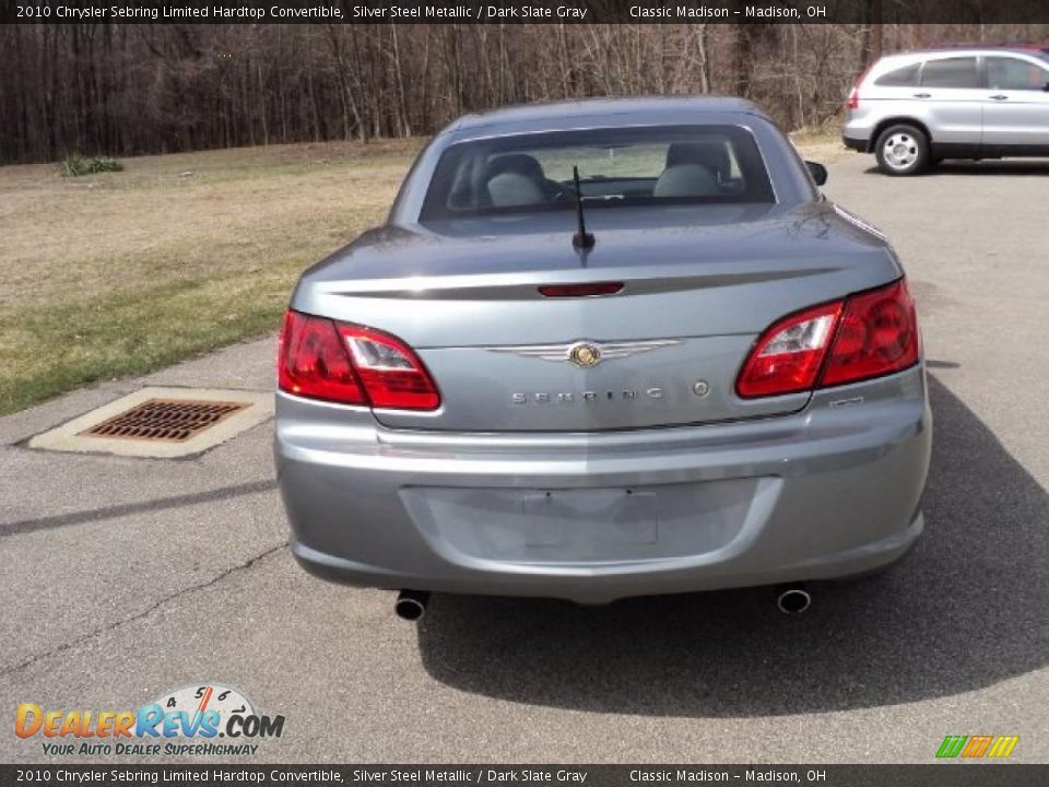 2010 Chrysler Sebring Limited Hardtop Convertible Silver Steel Metallic / Dark Slate Gray Photo #5
