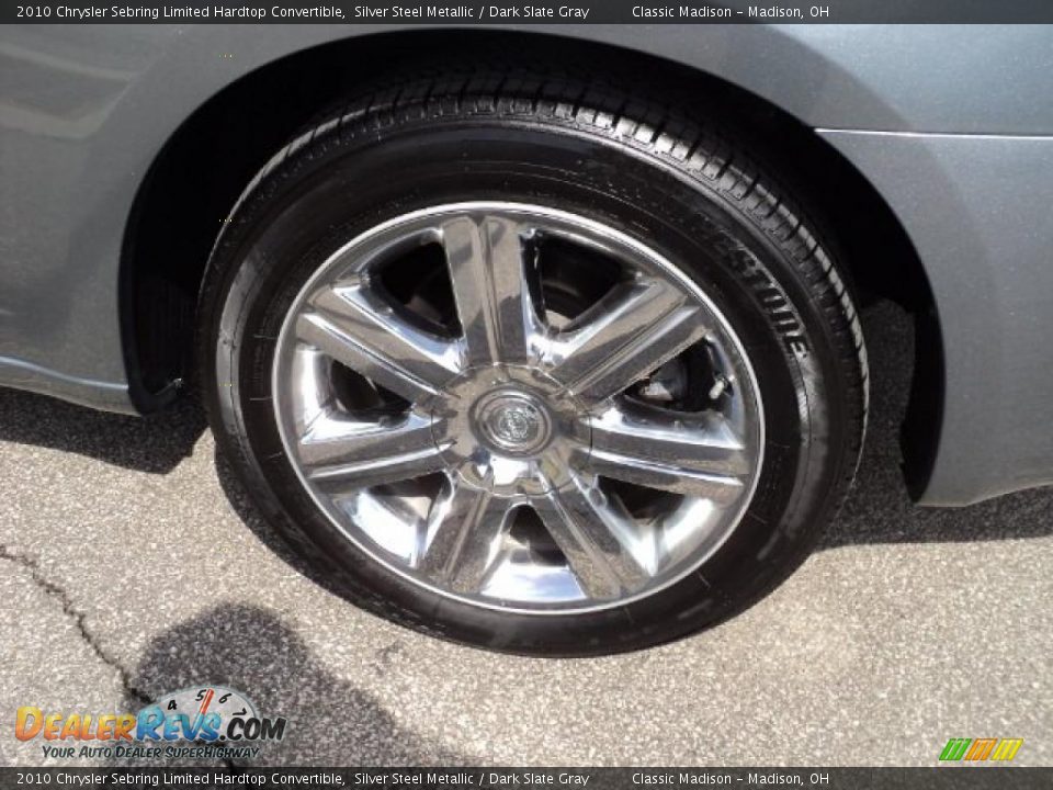 2010 Chrysler Sebring Limited Hardtop Convertible Silver Steel Metallic / Dark Slate Gray Photo #7