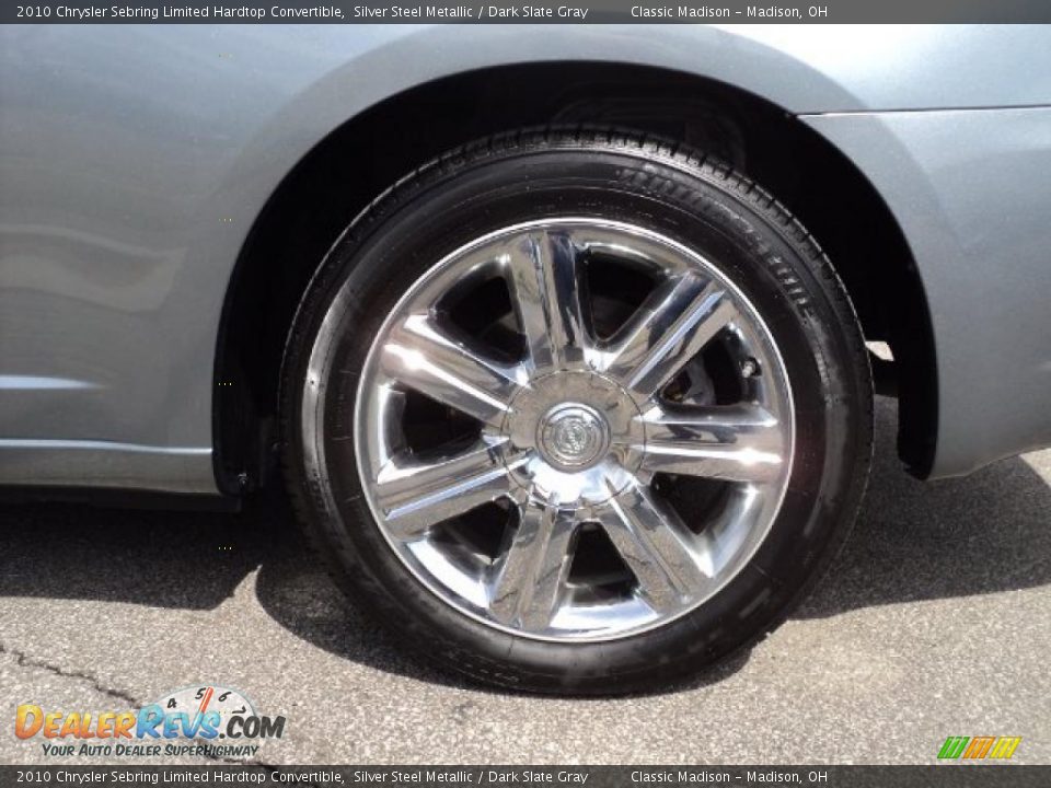 2010 Chrysler Sebring Limited Hardtop Convertible Silver Steel Metallic / Dark Slate Gray Photo #8