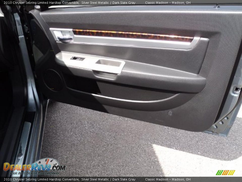 2010 Chrysler Sebring Limited Hardtop Convertible Silver Steel Metallic / Dark Slate Gray Photo #10