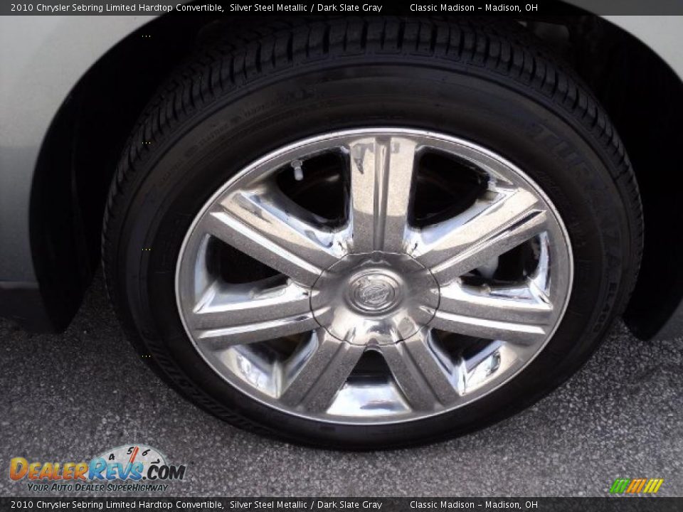 2010 Chrysler Sebring Limited Hardtop Convertible Silver Steel Metallic / Dark Slate Gray Photo #12