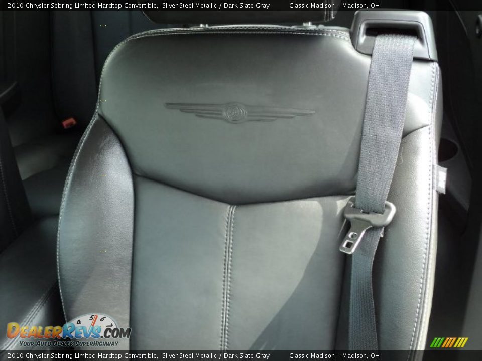 2010 Chrysler Sebring Limited Hardtop Convertible Silver Steel Metallic / Dark Slate Gray Photo #14